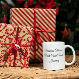 Mug Les calories de Noël ne comptent pas jusqu'à la bo