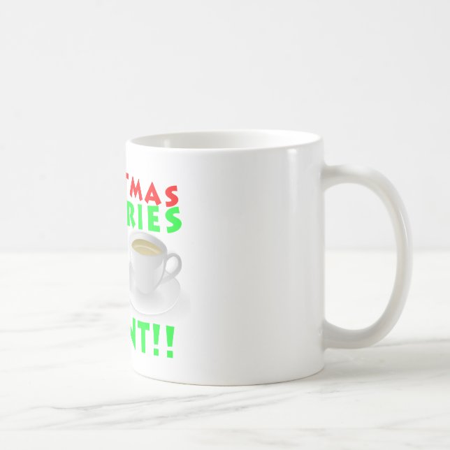 Mug Les calories de Noël ne comptent pas l'Humour drôl (Droite)