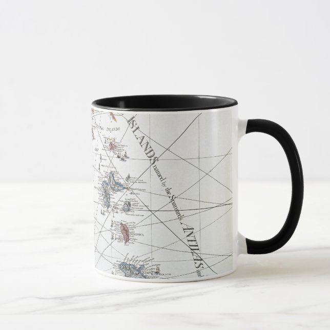 MUG LES CARAÏBE : CARTE, 1775 (Droite)