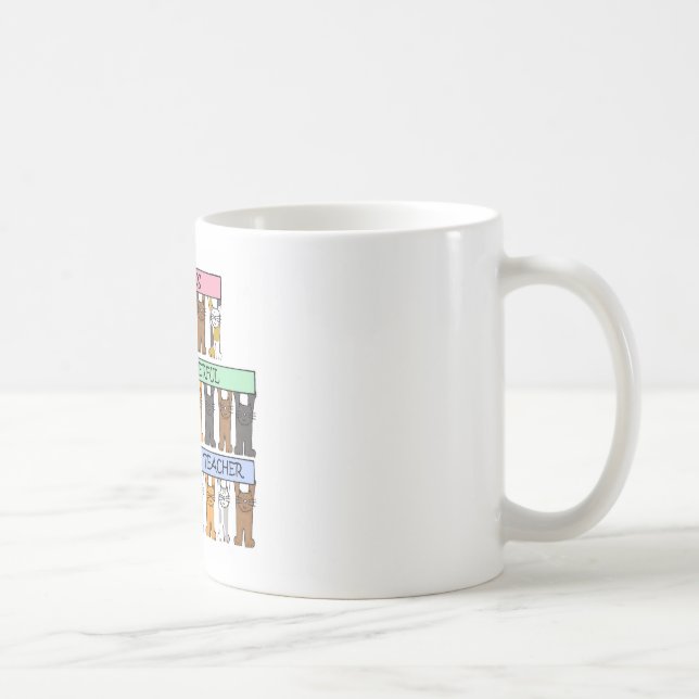 Mug Les chats caricaturaux du Merci enseignant du dima (Droite)