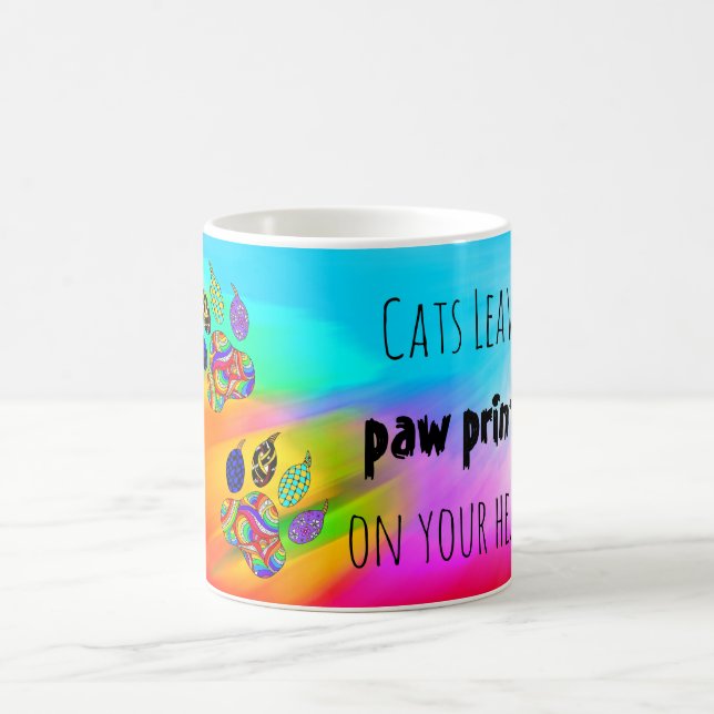 Mug Les chats laissent des Empreintes de pattes sur vo (Centre)