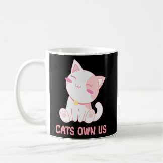 Mug Les chats nous possèdent un Amoureux des chats amu