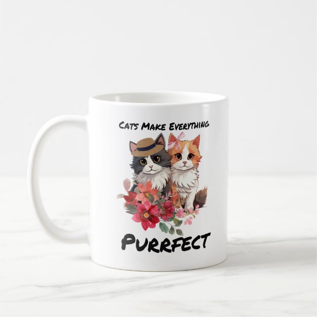 Mug les chats rendent tout parfait (Gauche)