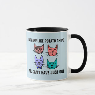 MUG LES CHATS SONT COMME DES CHAUSSURES DE POMME DE TE