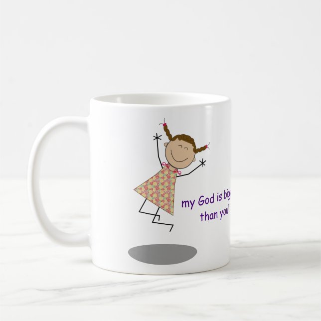 Mug Les "chers problèmes, mon Dieu est plus grand que (Gauche)