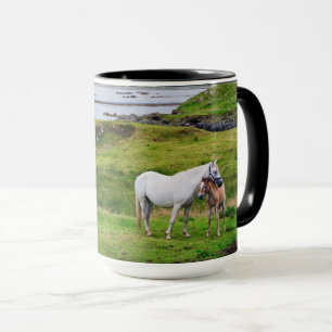 Mug Les chevaux de Connemara   Galway, Irlande