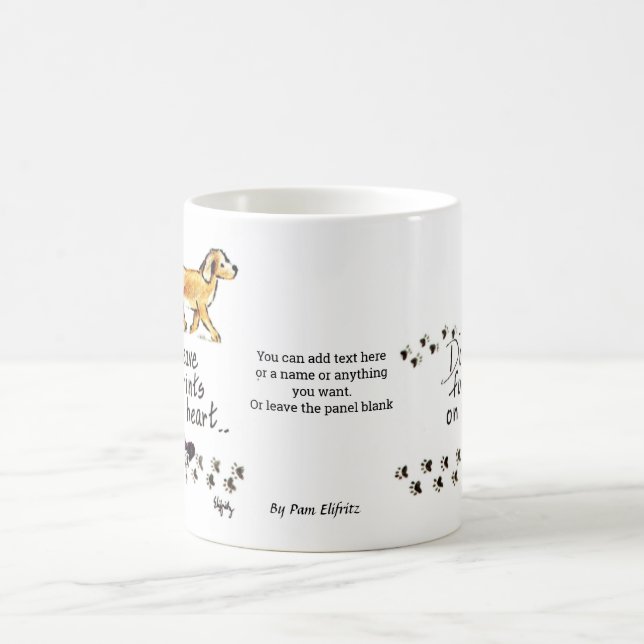 Mug Les chiens laissent des empreintes digitales sur n (Centre)