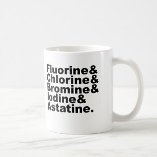 Mug Les cinq halogènes de la chimie   Bromine de chlor