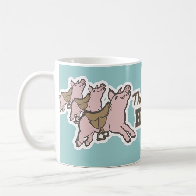 Mug Les cochons sont sanglotés prêts à voler pour s'am (Gauche)