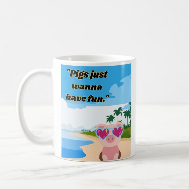 Mug les cochons veulent s'amuser (Gauche)