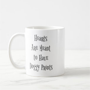 Mug "Les coeurs veulent avoir des empreintes digitales