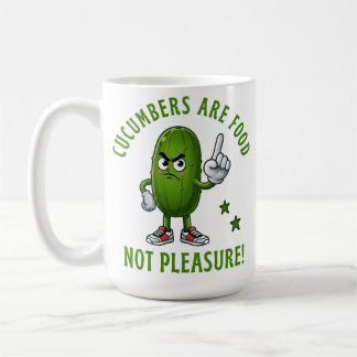 Mug Les concombres sont de la nourriture, pas du plais