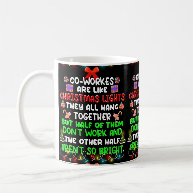 Mug Les Cotravailleurs Sont Comme Les Lumières De Noël (Gauche)