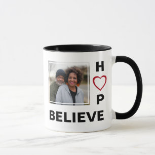 Mug Les couples aiment l'espoir CROIRE Photo Christian