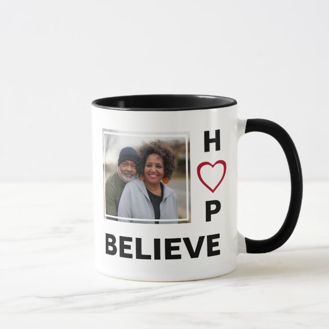 Mug Les couples aiment l'espoir CROIRE Photo Christian (Droite)