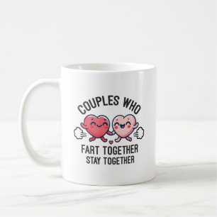 Mug Les couples qui pètent ensemble restent ensemble -