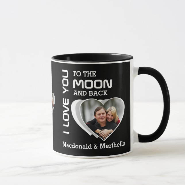 Mug Les couples vous aiment à la lune Photo (Droite)