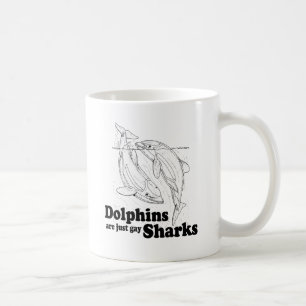 Mug Les dauphins sont des requins gays