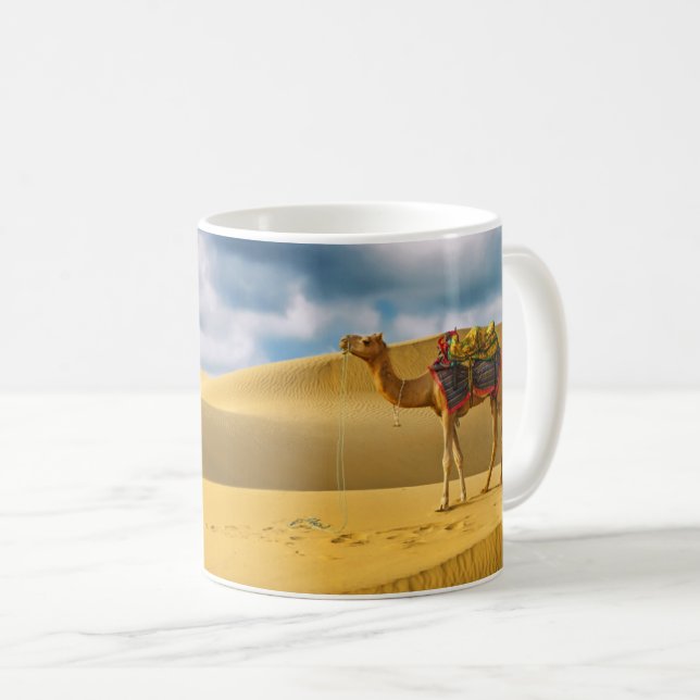 Mug Les déserts | Thar Desert Rajasthan Inde Camel (Devant droit)
