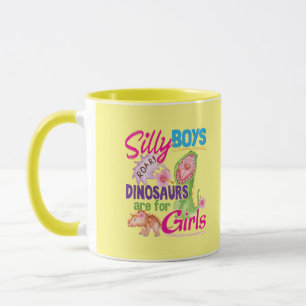 Mug Les Dinosaures des Garçons idiots sont pour les Fi