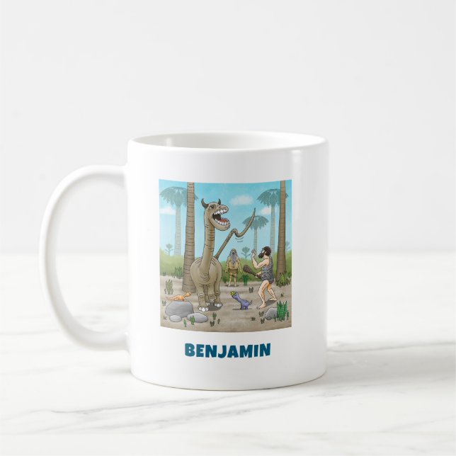Mug Les dinosaures rencontrent l'âge de pierre (Gauche)