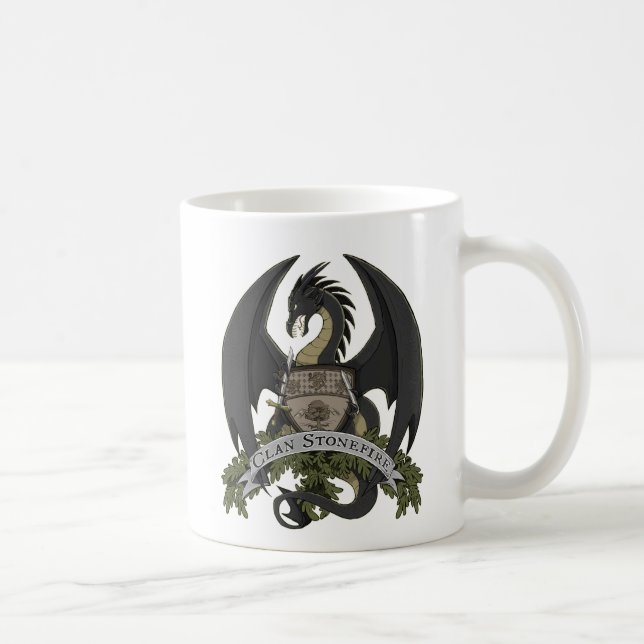 Mug Les dragons de Stonefire Crest (dragon noir) la (Droite)