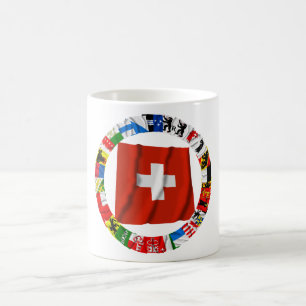 Mug Les drapeaux des cantons de la Suisse