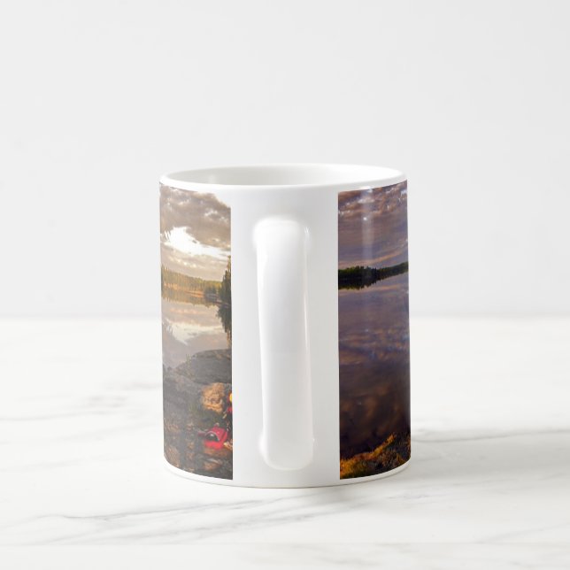 Mug Les eaux de canoë et de frontière (Poignée)