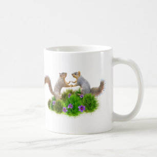 Mug Les écureuils dansent dans l'herbe