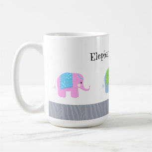 Mug Les éléphants indiens sont Cool