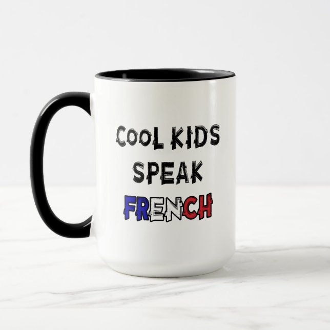 Mug Les Enfants cool Parlent Français Drôle Dire (Gauche)