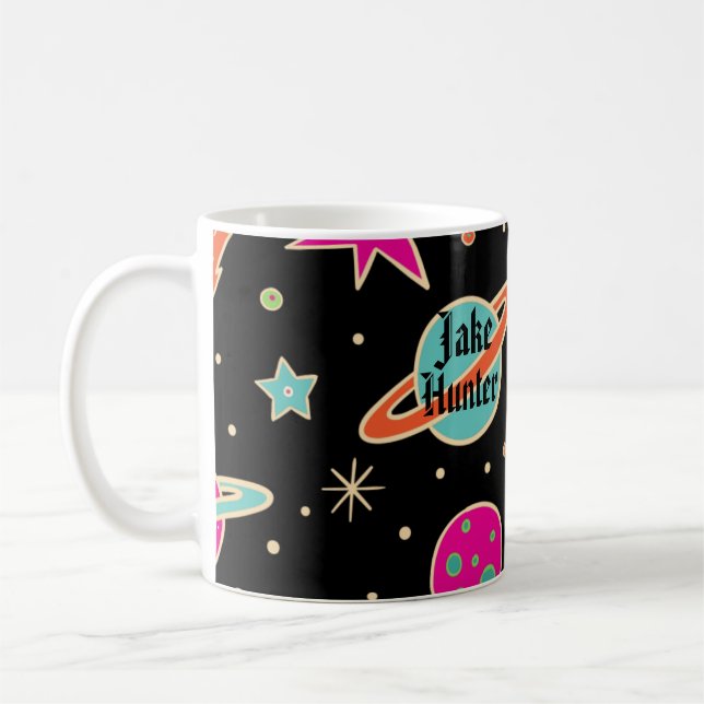 Mug Les Enfants Retournent À L'École Espace Rocket Nom (Gauche)