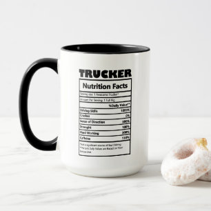 Mug les faits de travail de Trucker mignon