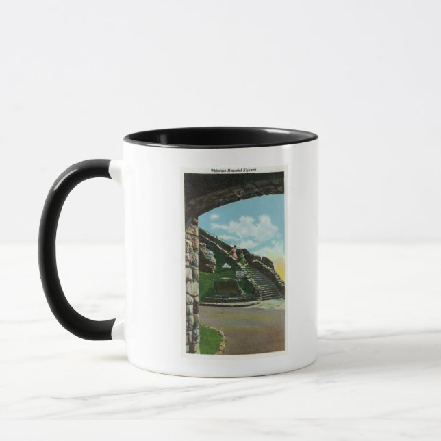 Mug Les femmes descendant l'escalier du sommet (Gauche)