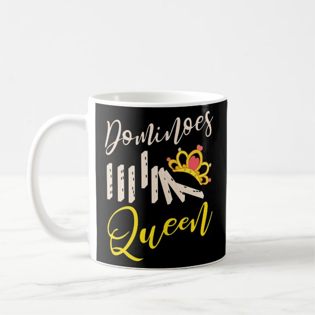 Mug Les femmes Dominos Queen Funny Jeu Dominos Joueur  (Gauche)