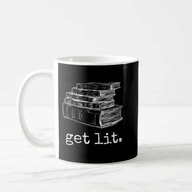 Mug Les femmes s'éclairent avec des livres Mème amusan (Gauche)