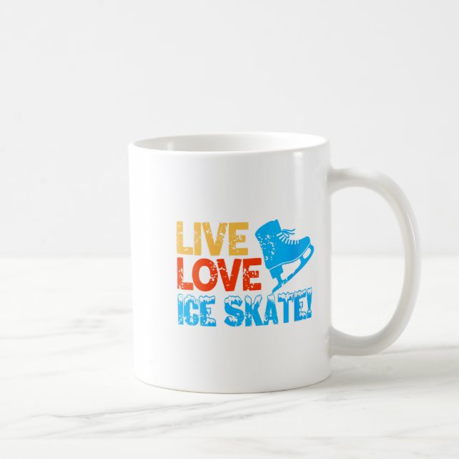 Mug Les Femmes Vivent Glide Patinage De Glace Motivati (Droite)