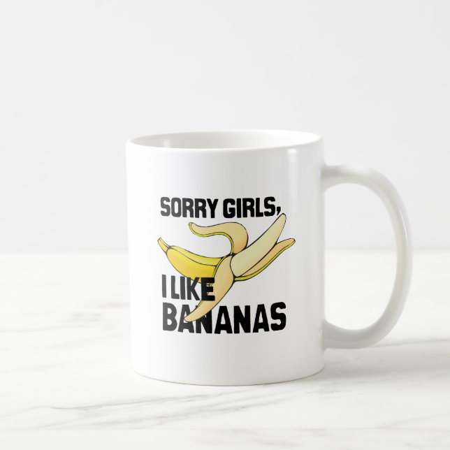 MUG LES FILLES DÉSOLÉES J'AIME LES BANANES - .PNG (Droite)