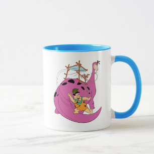 Mug Les Flintstones   Fred glissant en bas de la queue