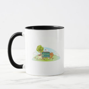 Mug Les gens détendant par l'information signent avec