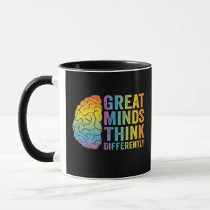 Mug Les Grandes Esprits Pensent Différemment Adhd Neur