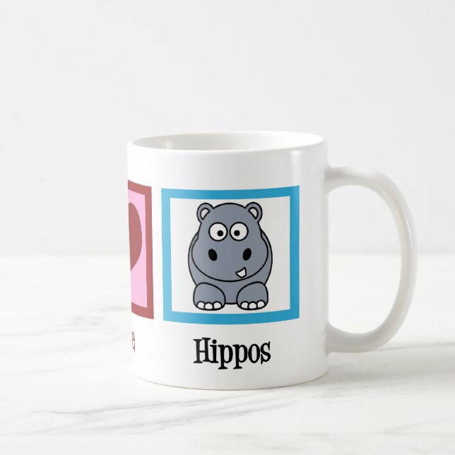 Mug Les hippopotames de paix (Droite)