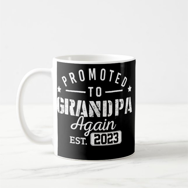 Mug Les Hommes Promus À Grand-Père À Nouveau 2023 Bien (Gauche)