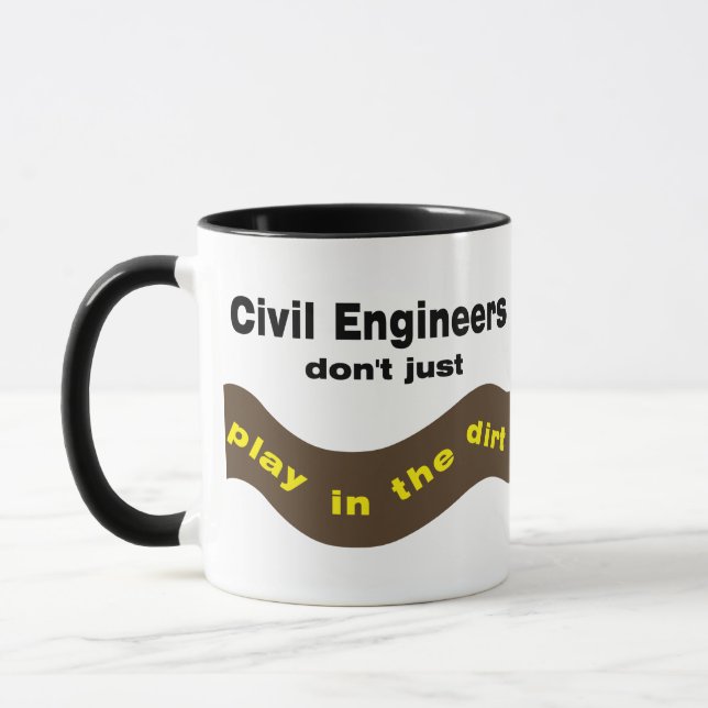 Mug Les ingénieurs civils jouent (Gauche)