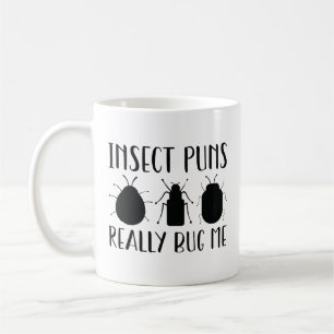Mug Les jeux de mots sur les insectes me buguent vraim