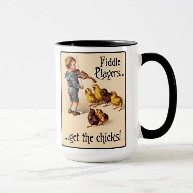 Mug Les joueurs de violon obtiennent aux poussins la (Droite)