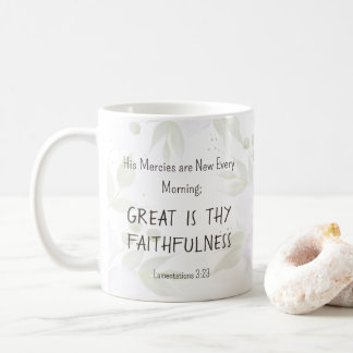 Mug Les lamentations 3:23  Ils sont nouveaux chaque ma