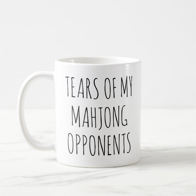 Mug Les larmes de mes adversaires du Mahjong (Gauche)