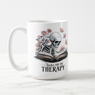 Mug Les livres sont mon Louveur de livre thérapeutique
