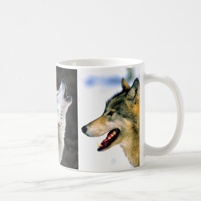 MUG LES LOUPS SONT BEAUX (Droite)